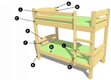 plan bunk bed