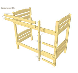 How to make a DIY bunk bed 