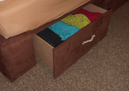 bed storage base drawers