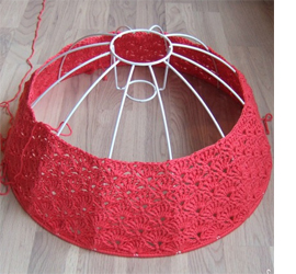 How to crochet a lampshade 