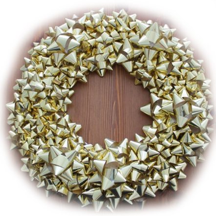 bows for holiday festive christmas wreath
