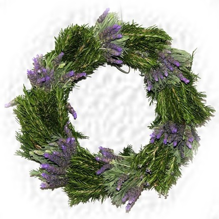 lavender holiday festive christmas wreath