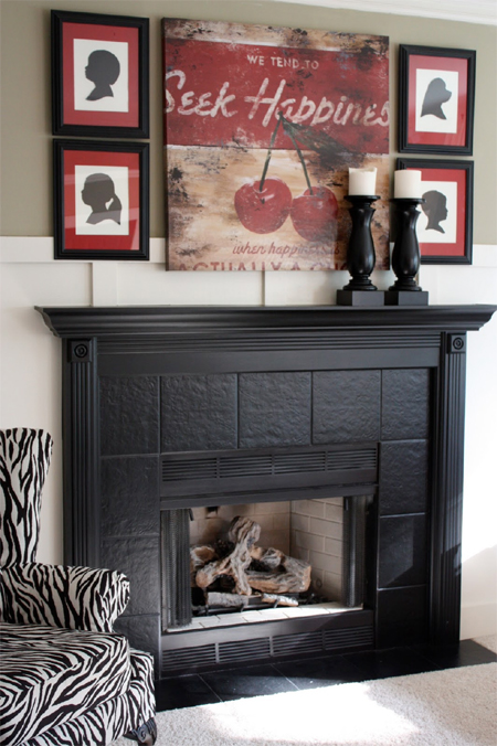 Paint mantel and fireplace surround