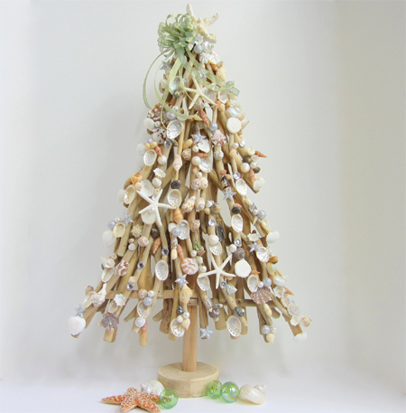 Driftwood christmas trees ornaments