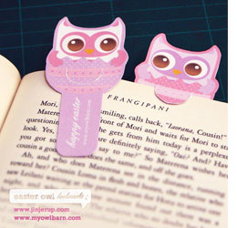 Easter owl gift bag and bookmark 