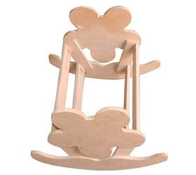 Rocking cradle for a baby doll 
