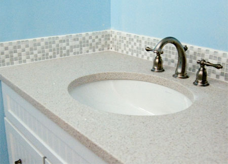 fit an undermount basin or sink 