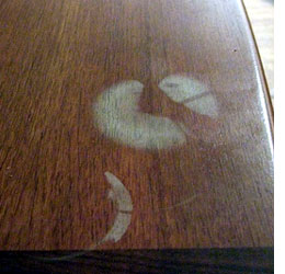 Hide scratches on furniture