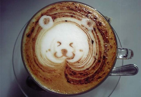 making a good cup of espresso coffee is an art within itself - coffee art also known as latte art