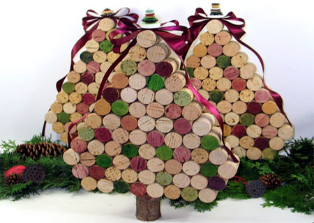 wine cork christmas tree