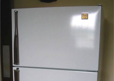 paint kitchen appliances fridge or refrigerator with rustoleum