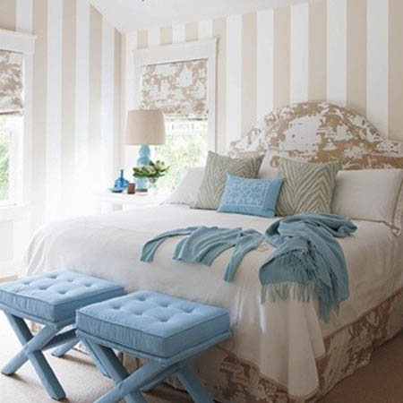 Paint effects can transform a room striped walls