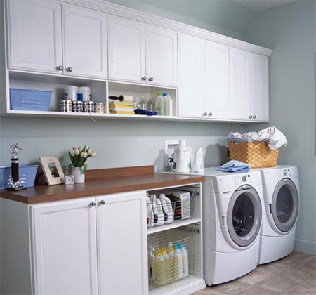 laundry plan modern white shaker