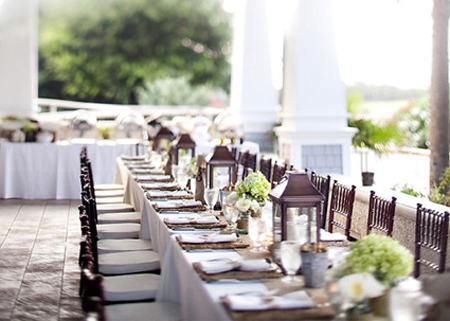 Simple ideas for table settings outdoor