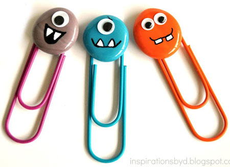 Monster paper clips