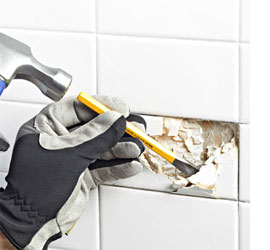 Fix a broken tile without power tools
