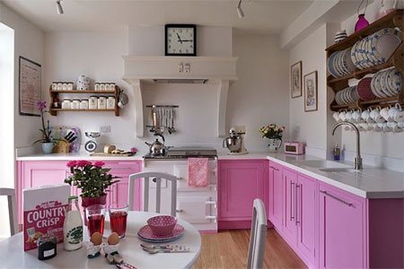 colourful ideas for kitchens