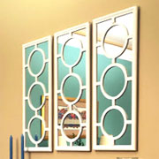 decorative mirror with onlays