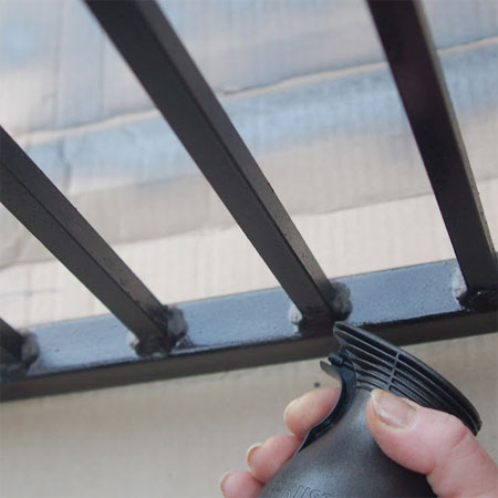 How to paint steel security gates, railings and burglar bars