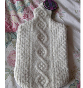 upcycle sweater jersey pullover hot water bottle cover