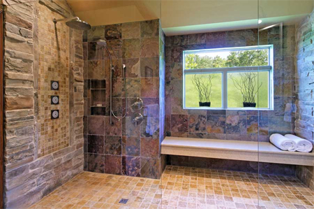 dated bathroom renovated remodelled wet room