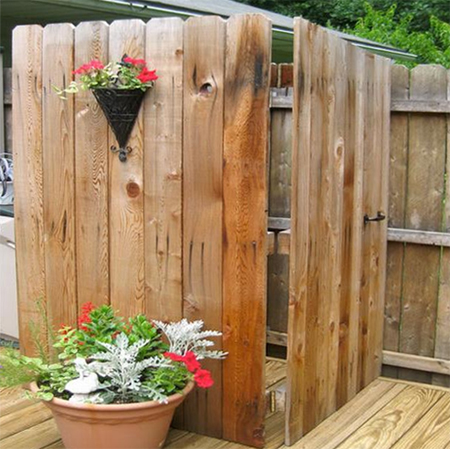 build install diy outdoor shower ideas