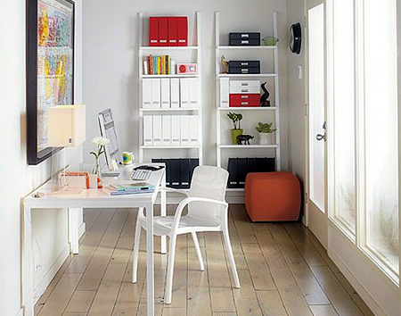 practical stylish elegant DIY furniture for home office desks white painted