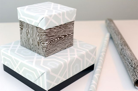 How to cover up a plain box with leftover wrapping paper