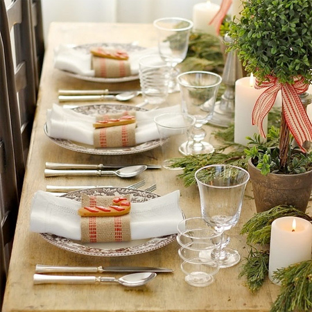 Decorate the Christmas dining table decor for christmas table natural touches of greenery