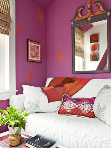 decorate home colour plascon paint colourful accessories radiant orchid teal turquoise magenta lilac purple