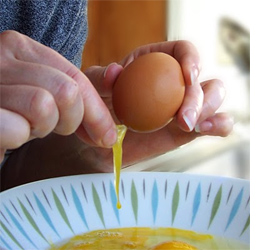 how to empty egg
