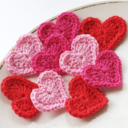 ideas Valentine's day crafts crochet hearts