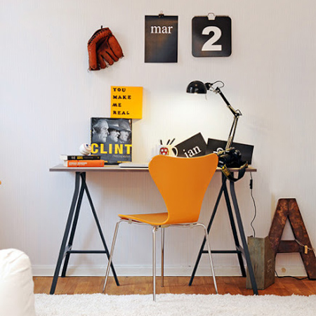 DIY modern furniture for home office scandi scandinavian style trestles