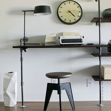DIY modern furniture for home office scandi scandinavian style galvanised