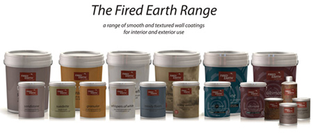 Fired Earth paints at Builders Warehouse