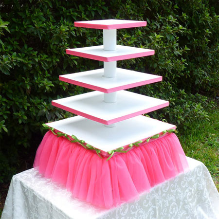 diy make cupcake cake stand