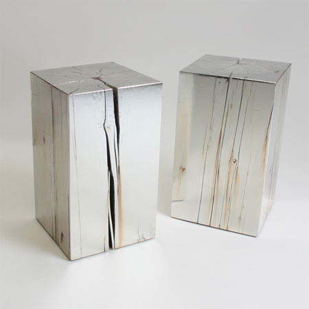 One-of-a-kind coffee tables from reclaimed timber silver