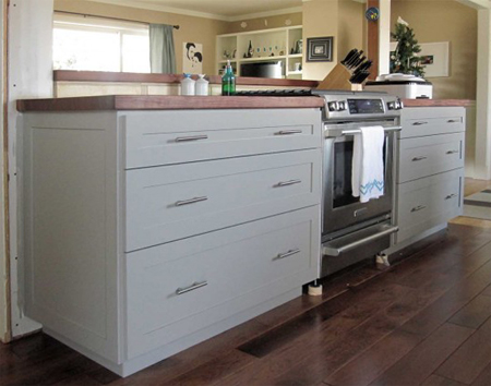 plywood kitchen cabinet