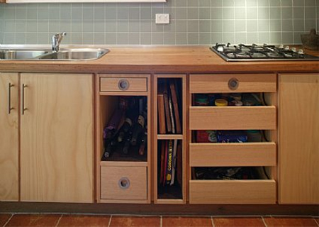 plywood kitchen