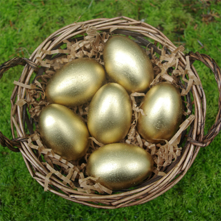 Easter egg ideas gold
