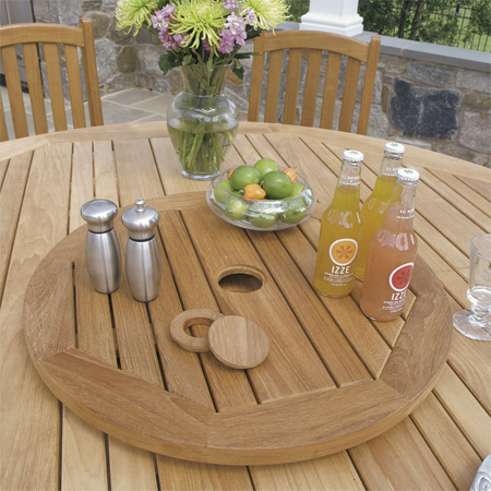 lazy susan in dining table