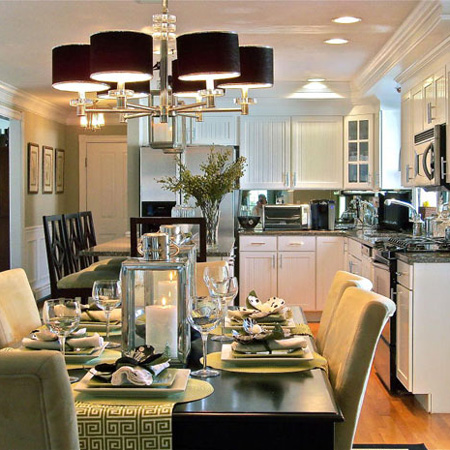 Finding space for dining in the kitchen