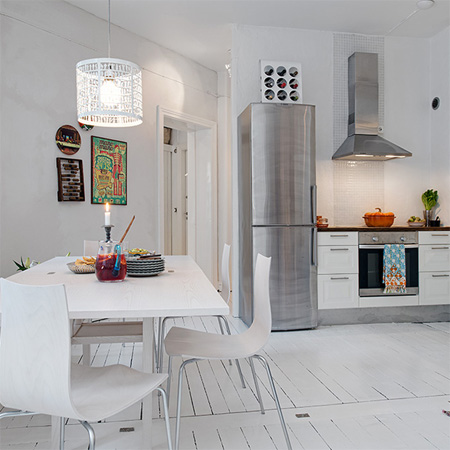 Finding space for dining in the kitchen modern