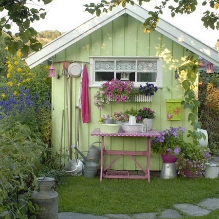 HOME DZINE Garden | A garden shed, hut or wendy house becomes a ...