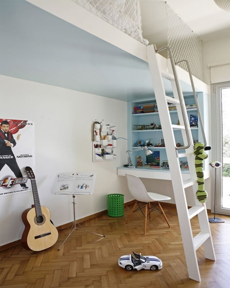 Loft bed ideas for children's rooms