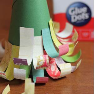 Homemade paper decorations