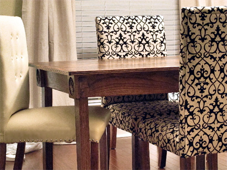 Upholster your made dining chairs