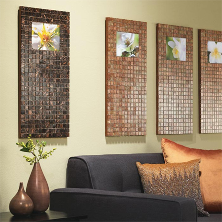 Photo frames with mosaic tile