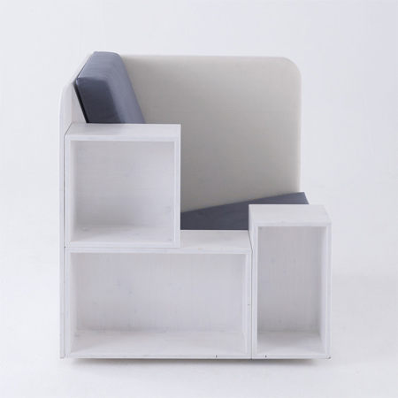 Comfortable chair for reading, working, study and storage 