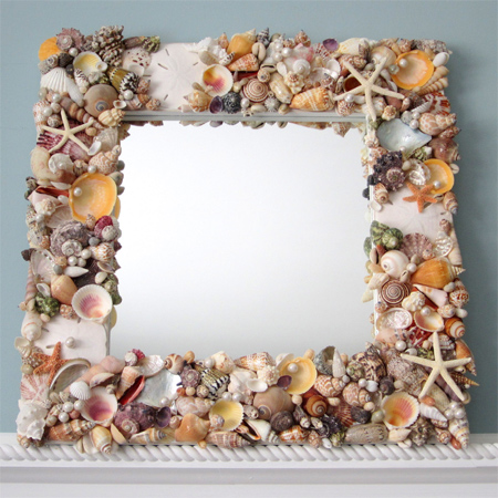 seashell picture frame